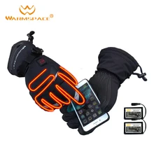 Умные перчатки с электрическим подогревом, 3M, водонепроницаемые, с аккумулятором № 5, Самонагревающиеся, 5 пальцев/рук, 3 передач, теплые, 6 H, перчатки для катания на лыжах с сенсорным экраном