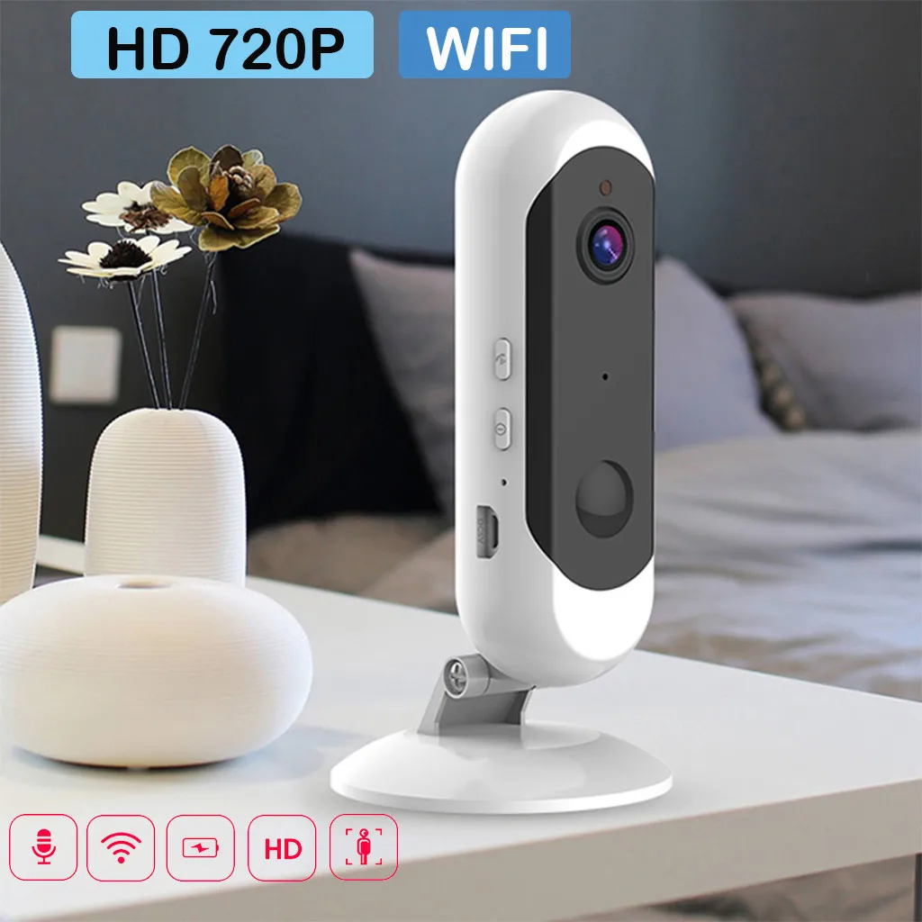 20% перезаряжаемая HD720P камера видеонаблюдения, Wifi, для безопасности, ночное видение, двухсторонняя аудио камера видеонаблюдения, камера видеонаблюдения