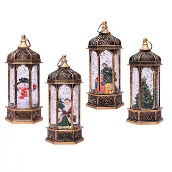 

Christmas Led Lantern Santa Candle Tea Light Jesus Window Hanging Ornament New Year Night Light Home Party Decoration Gift