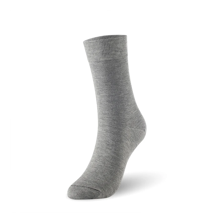 Мужские носки из бамбукового волокна, одноцветные деловые мужские носки, 6 пар/лот, Размер Великобритании 7-11, европейские размеры 40-46, 1003 VKMONY