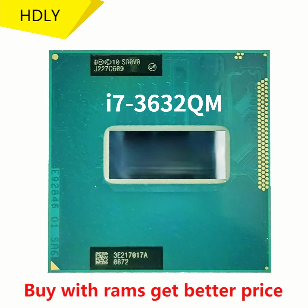 Процессор Intel Core i7-3632QM i7 3632QM SR0V0 4-ядерный 8-поточный процессор 2 ГГц 6 Мб 35 Вт разъем