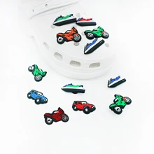 1 Pcs Personalized Styling Shoe Charms Automotive Motorcycle Yacht Soft PVC Shoe Decorations for Croc Jibz Garden Shoe Sneakers