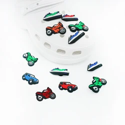 1 Pcs Personalized Styling Shoe Charms Automotive Motorcycle Yacht Soft PVC Shoe Decorations for Croc Jibz Garden Shoe Sneakers