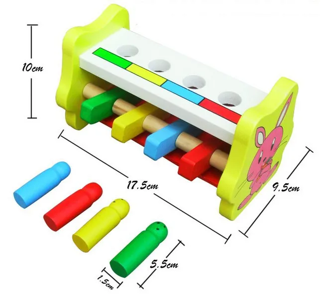 Youdele Beat трапециевидная детская игрушка для хомяка Youdele Knock свайка Тайвань 2-6 лет обучающие средства-клик свай музыка