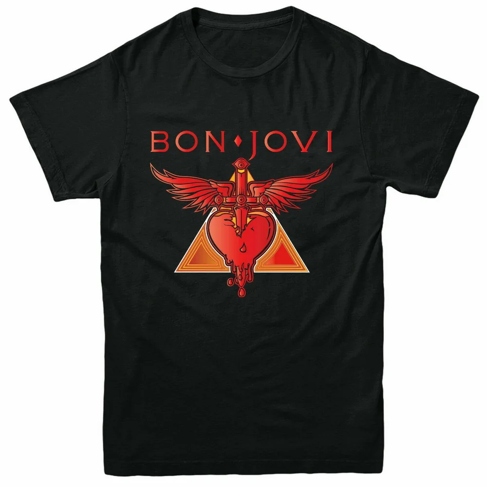 Футболка Bon Jovi футболка с логотипом рок-группы для взрослых и детей хлопковая 20 30