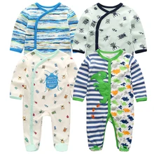 Для нового IPad 2/3/4 шт. Детские Комбинезоны Длинные рукава для новорожденных, малышей, одежда для девочек и мальчиков с принтом комбинезон наряды для лазания Костюмы