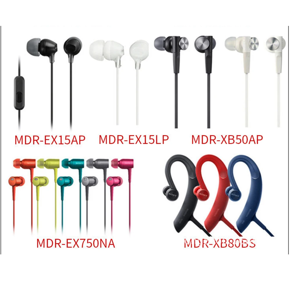8 Pieces In Ear Eartips Silicone Headset Cap for Sony MDR-EX750BT/WI-1000X/WI-H700 Headphone Earphone 12mm 13mm Earbuds Tips