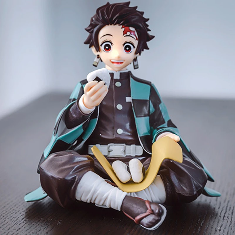 Demon Slayer Anime Figure Agatsuma Zenitsu Dinner Onigiri PVC Sitting  Action Model Kimetsu No Yaiba Decoration Figurine Toy Gift - AliExpress