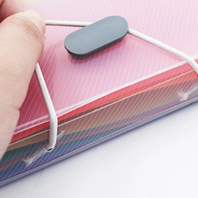 13 포켓 오르간 Protable A6 레인보우 확장 파일 폴더 Office Organizer 문서 홀더 가방 지폐 보관함