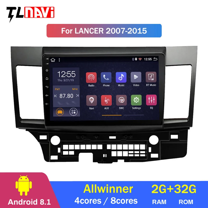 Discount Android 8.1 Car Multimedia Player For Mitsubishi Lancer EX EVO Lancer 2008-2016 IPS Car dvd gps navigation radio 1