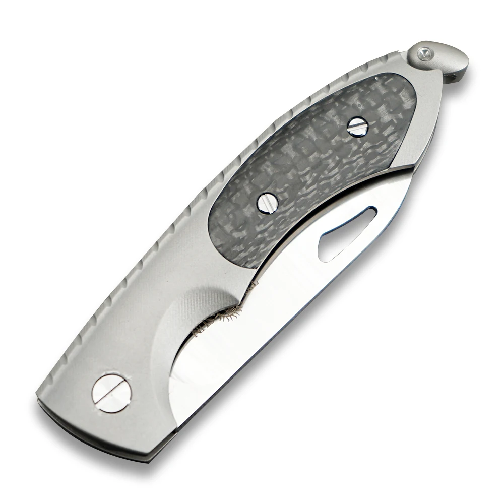 Twosun Micro MINI SLIP JOINT S90V folding Pocket Knife camping knife hunting knives outdoor survival tool EDC TC4 Titanium TS188