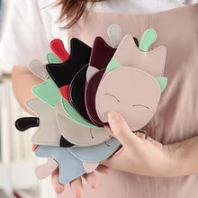 Новая Милая Женская креативная сумка для ключей с кошкой, подвеска для ключей, корейский с изображением автомобиля, брелок, модная женская прочная искусственная кожа, Llavero Mujer