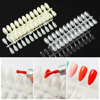 

240pcs False Nail Tips Display Color Chart Acrylic UV Gel Polish Coloring Sample Practice Training Nails Manicure DIY Salon Tool