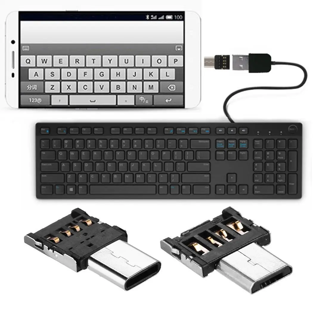 OTG кабель для передачи данных конвертер Android Micro USB Type C мобильных телефонов 2020