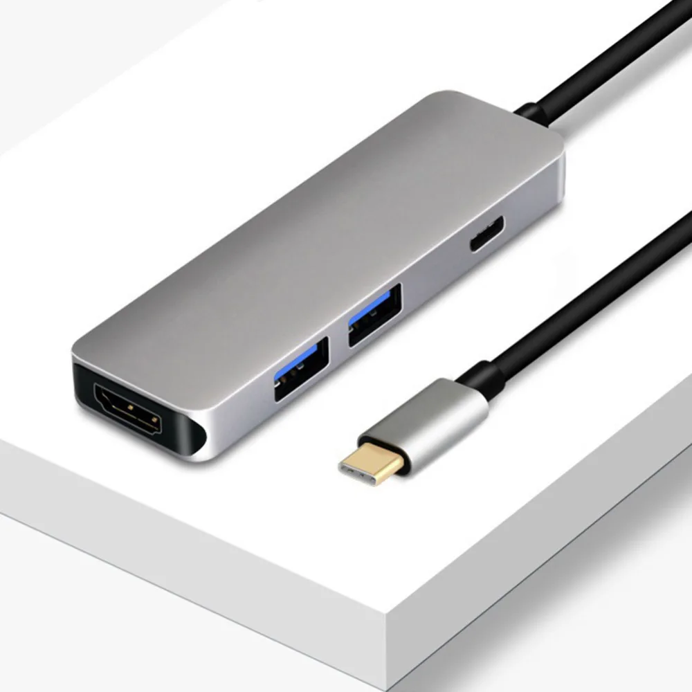 Мульти USB 4 в 1 Тип C до 4 к HDMI PD питание 2 USB3.0 порты USB C концентратор адаптер для планшетного телефона