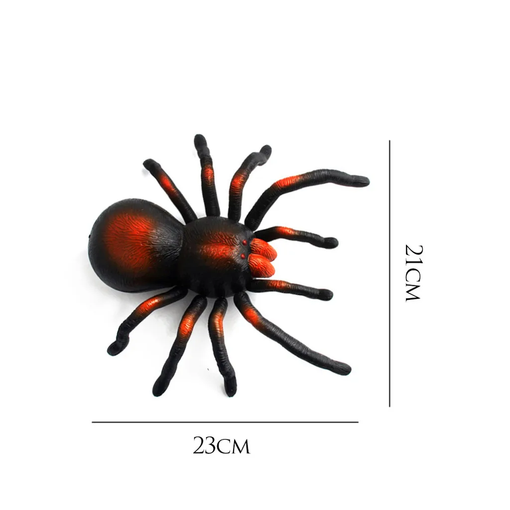 Моделирование дистанционного управления паук хитрый пародия животных игрушки Тарантул инфракрасный жуткий мягкий страшный реалистичный Rc розыгрыши детский подарок