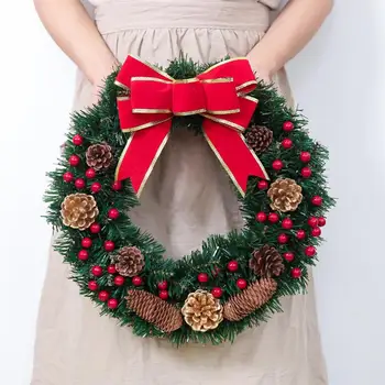 

Christmas Home Decoration Artificial Floral Wreath Door Hanging Decoration Christmas Decorative Lei Window Vine Circle Wreath