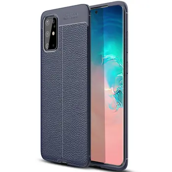 

30pcs/lot For Samsung Galaxy S20 Ultra Shockproof Skin Slim Litchi Rubber Case For Samsung Galaxy S20 Plus