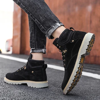 

for mens hombre men spring botas winter high boots sport de shoe thick casual black home breathable scarpa mens uomo lether man