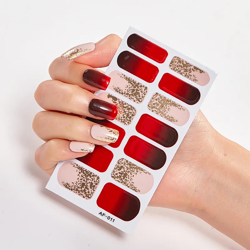 Full Cover Nail Stickers Nail Polish Nail Decoration Nails Sticker Designer Self Adhesive Nail Sticker Creative Nailart Sticker
