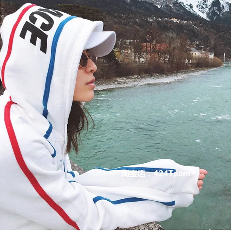 

Palace Hoodies Hooded Simple embroidery bar strip autumn and winter tide Hoodie 2019 hat
