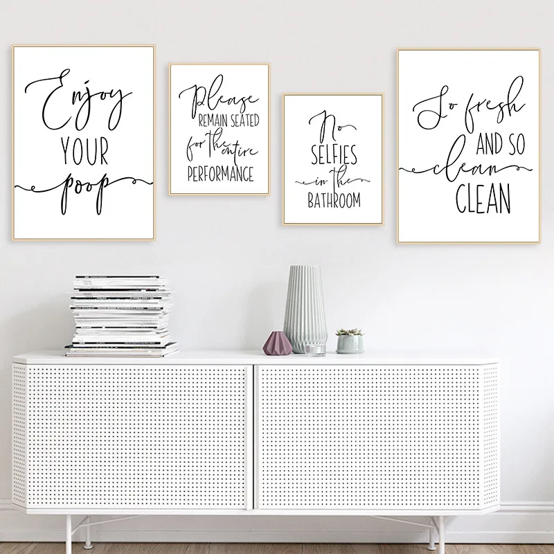 Funny-Bathroom-Sign-Canvas-Poster-Wall-Art-Prints-Enjoy-Your-Poop-Please-Remain-Seated-Toilet-Signs (1)