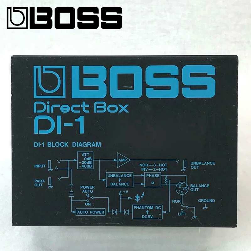 NEW BOSS DI-1 DIRECT BOX HIGH PERFORMANCE ACTIVE AUDIO EQUIPMENT
