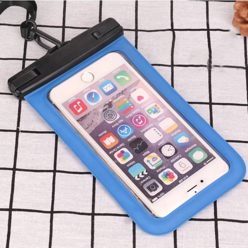 Waterproof PVC Bag Diving Mobile Phone Bag for IPhone Outdoor Mobile Phone Case for Samsung Millet HTC Huawei
