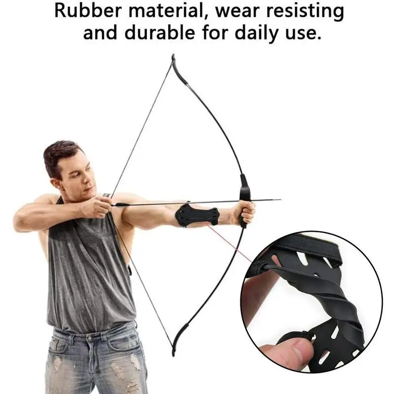 Silicone Archery Arm Guard Protection Traditional Hunting Recurve Bows Shooting Training Protector Outdoor Hunting Accessories