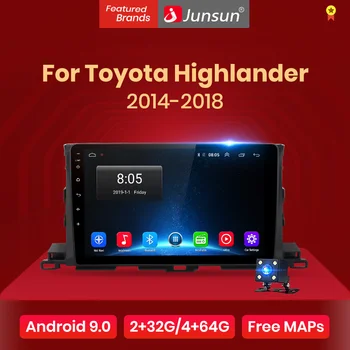 

Junsun V1pro 4G+64G CarPlay DSP Android 8.1 Car Radio Multimedia Stereo Player GPS For Toyota Highlander 2014-2017 2018 2Din DVD
