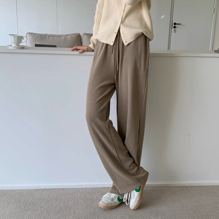 Women Casual Drawstring Elastic Waist Female Pants 2021 Autumn Loose Sweat Pants Trousers dickies 874