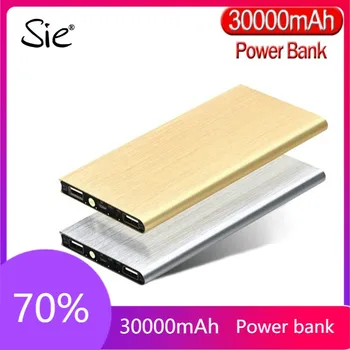 電源銀行30000mahスリムusb powerbank大容量携帯電話外部バッテリーの充電器電話