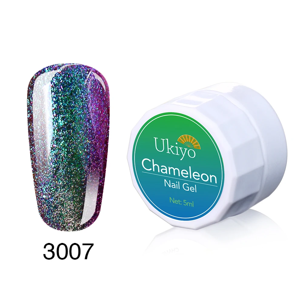 3007 Ukiyo 5 мл Хамелеон УФ-гель для ногтей Замачивание Магия SequinsGel лак Vernis Полупостоянный лак для ногтей эмаль маникюр - Цвет: 3007