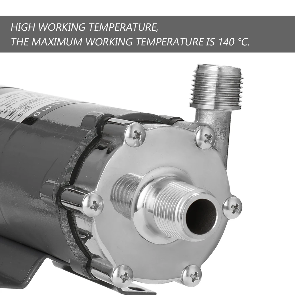 Пивной домашний пивоваренный Магнитный насос из нержавеющей стали доморощенный пищевой высокотемпературный сопротивляющийся приводной насос для домашнего пивоварения