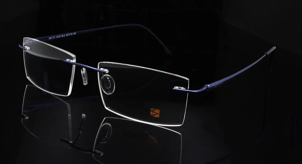 Sorbern Brand Men's Rimless Eyeglasses Pure Titanium Glasses Frame for Men Ultralight Memory Prescription Glasses oculos de grau