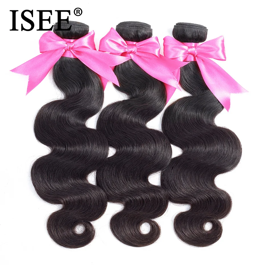 ISEE HAIR Peruvian Body Wave Human Hair Bundles 100% Remy Hair Extension Natural Color Can Buy 1/ 3/ 4 Bundles Thick Hair Weaves ISEE HAIR Peruvian Body Wave Human Hair Bundles 100% Remy Hair Extension Natural Color Can Buy 1/ 3/ 4 Bundles Thick Hair Weaves