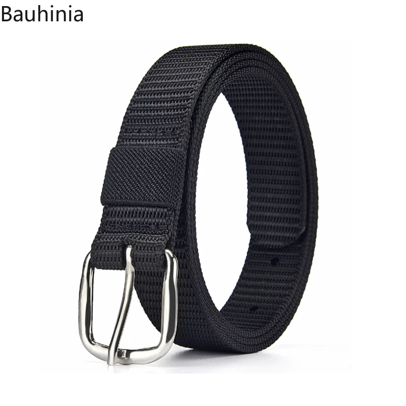 New 115*2.5cm Men's And Women's Outdoor Sports Canvas Belt Simple Design Breathable Military Training Pin Buckle Belt