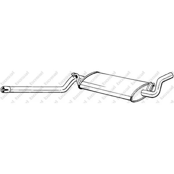 Глушитель Средняя Часть Audi Coupe/A80 86-91 V[1.8,1.9,2.0], 105-019 Bosal арт. 105-019