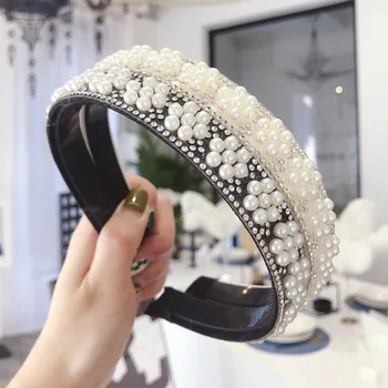

New Fashion Women Hairband Bohemia Headband Shining Rhinestone Hair Hoop Top Quality Headwear Floral Hair Accessories