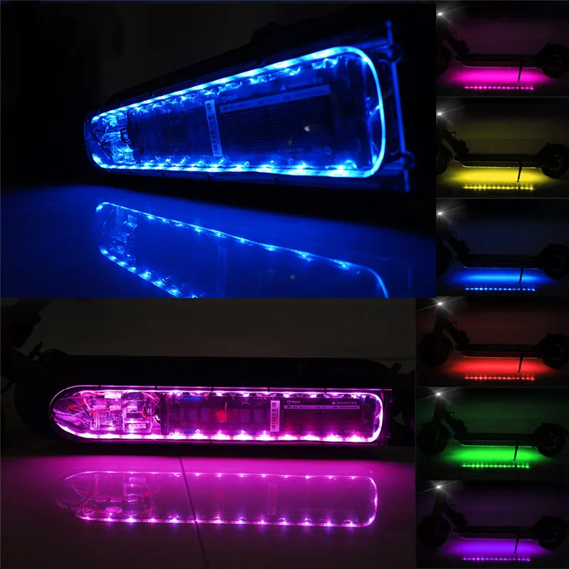 Светодиодный светильник-вспышка с Bluetooth для Xiaomi M365, Электрический скутер, скейтборд, ночной безопасный светильник