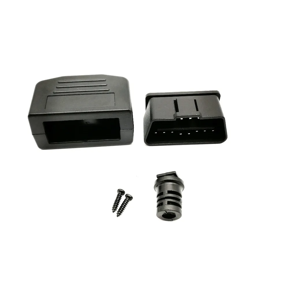 100 шт./лот OBD2 16Pin разъем OBD штекер 180 градусов передачи OBD2 адаптер автомобильные аксессуары инструмент