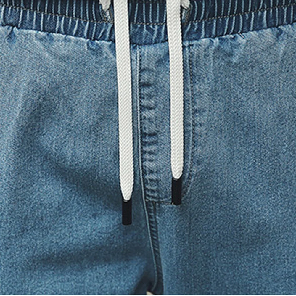 WWKK Men's New Autumn Sweatpant Letter Jeans Fashion Solid Color Trousers Men Wide Leg Sport Pants Male Elastic Stretchy Joggers