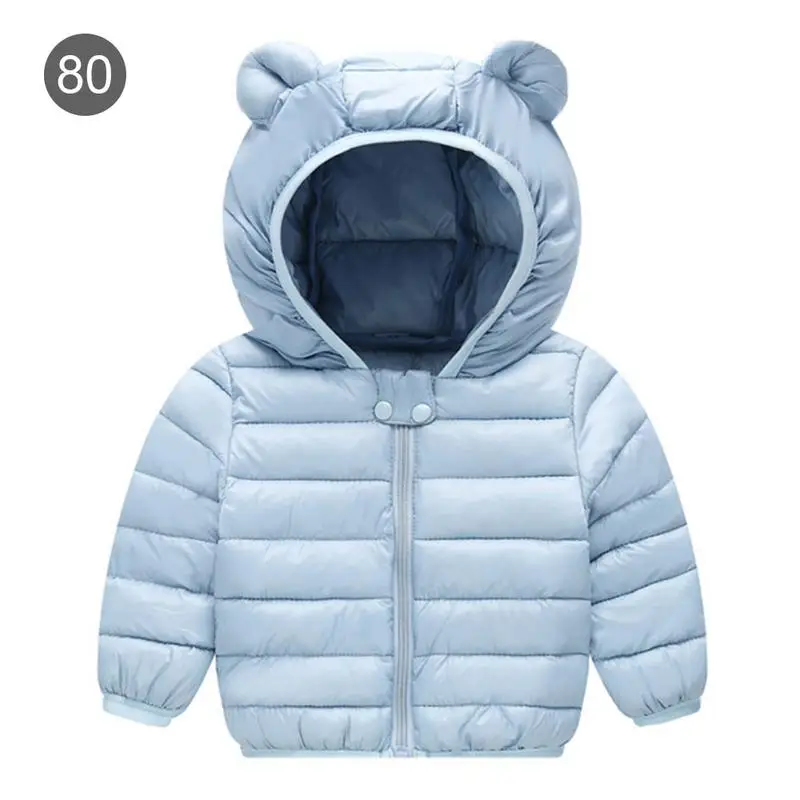Зимние пальто для детей с капюшоном; куртка-пуховик для маленьких мальчиков и девочек; зимняя куртка для детей; Bokep; пальто для малышей - Цвет: Sky Blue