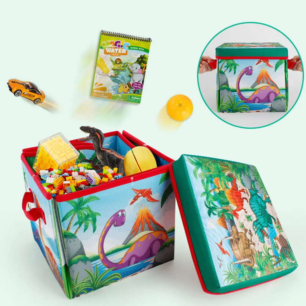 Kids Game Pad Foldable Storage Toy Box Crawling Carpet Outdoor Portable Play Mat Dinosaur Crawling Mats 5