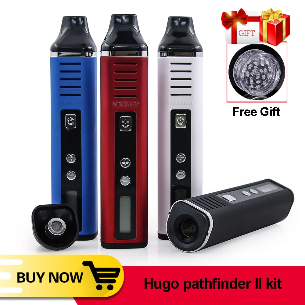 Оригинальный HUGO VAPOR Pathfinder V2 II 2 сухой травяной восковый вапорайзер комплект 2200 мАч