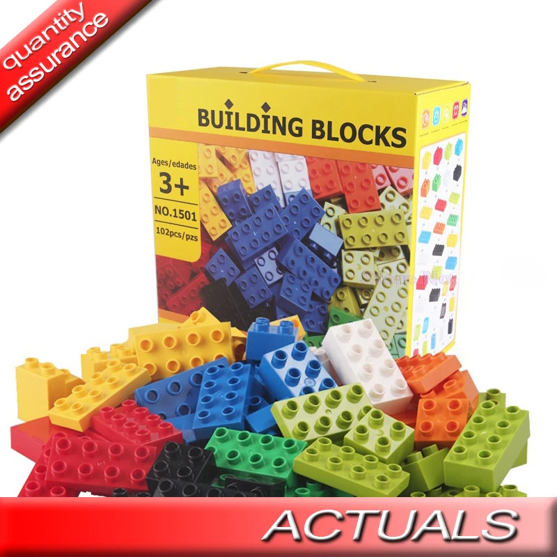 

Big Size Wange 1501 Designer Series Building Blocks Baby Early Education Bricks Toys Compatible Duploed 102Pcs Creator