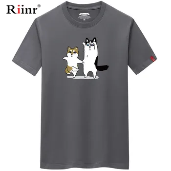 

Riinr 2020 New Summer Fashion Tee Shirt Men Large Size Clothes Men T-Shirt Cartoon Print O-neck Short Sleeve Casual Cotton 6XL