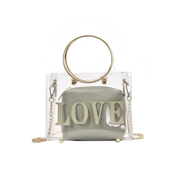 

Square Bag Pvc Shoulder Bag Solid Color Mother Bag Zipper Messenger Bag Open Bag Handbag