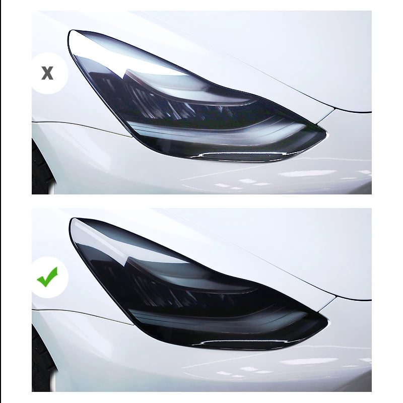 Qmzmro Auto Scheinwerfer Folie Für Tesla Modell Y 2020 2021 2022  Autoscheinwerfer Schutzfolie Smoked Black Tint Wrap Vinyl Transparenter TPU  Aufkleber : : Auto & Motorrad