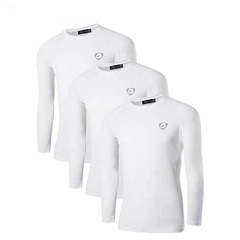 

Jeansian 3 Pack Men's UPF 50+ UV Sun Protection Outdoor Long Sleeve Tee Shirt Tshirt T-Shirt Beach Summer LA245 PackB